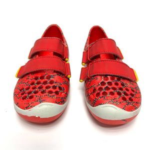 Plae Kids Boys Red Mimo shoe with Straps - Water / Pool Beach Sneakers - Size 11